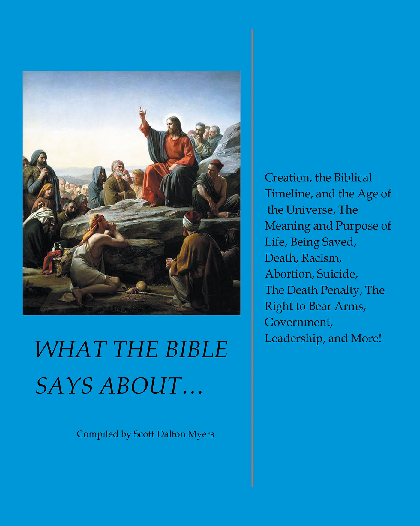What the Bible Says Aboutâ€¦ Creation, the Biblical Timeline, and the Age of the Universe, the Meaning and Purpose of Life, Being Saved, Death, Racism, Abortion, Suicide, the Death Penalty, the Right to Bear Arms, Government, Leadership, and More! Cover Image